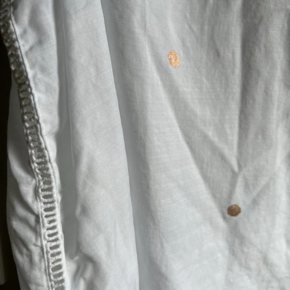 ANTHROPOLOGIE METALLIC GOLD SLEEVELESS BLOUSE - Picture 2 of 3